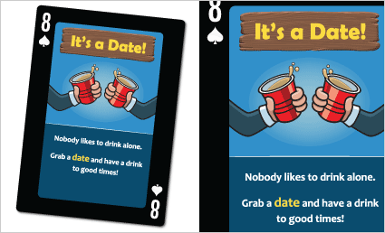 Loaded Kings 8 of Spades Sample Card